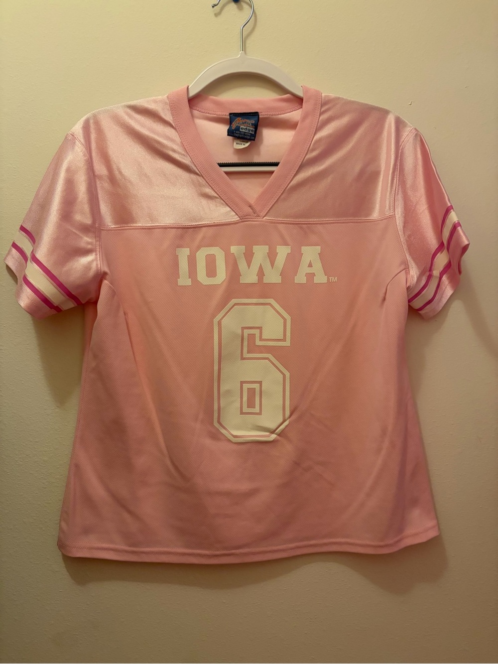 Pink Iowa Hawkeyes Women's Jersey - Size Large